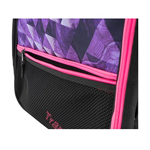 TRANSPACK Women's Durable Water-Resistant 40L Adjustable Straps Ski/Snowboard Boot Helmet Goggles & Gear XTW Print Backpack Bag, Purple Topo