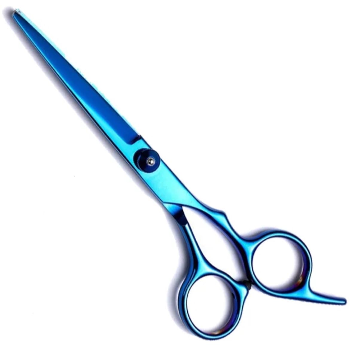 Professional Hair Shears 6.5" Blue Blind Hole Sharp Hair Scissors Hair Cutting Scissors Barber Scissors Barber Shears Haircut Scissors Convex Edge 440C-image-25