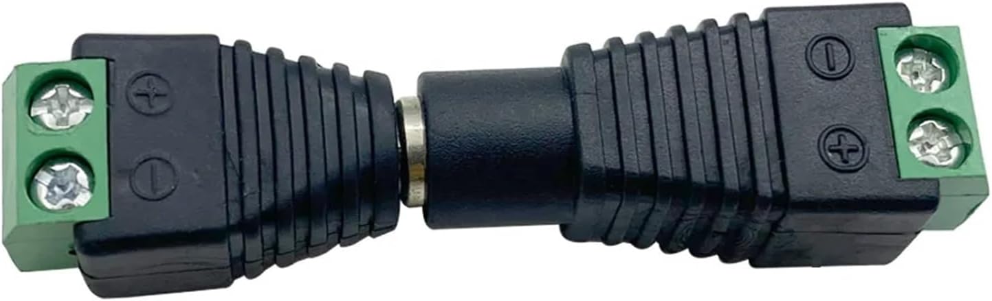 5Pair/10Pcs DC Power Male Female Screw Type Connector 5.5x2.1mm DC Power Jack(10Pcs Male)