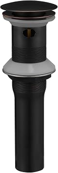 Bronze Bathroom Sink Drain Pop up Drain with Overflow Rustproof Bathroom Sink Stopper with Detachable Strainer Basket All Metal Rustproof Fits 1-1/2" to 1-3/4" Sink Hole by Homevacious