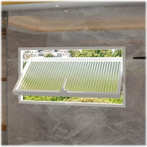 Ventana rectangular de repuesto natural para iluminar el cuarto de baño moderno 2