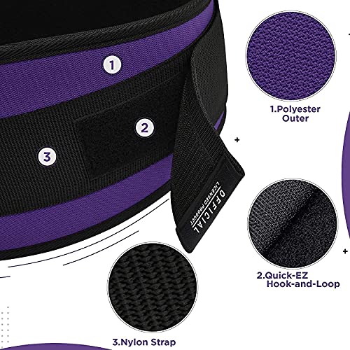 Rdx Women Weight Lifting Belt 6.5” Curved Padded Back Lumbar Support, Fitness Strength Training, Core Exercise Workout Bodybuilding Powerlifting Deadlifts Squats, Ladies Home Gym Equipment #TOP3