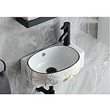 lave main porcelaine leroy merlin Économie d'espace: lavabo de salle de bain accroché au mur moderne petit mais élégant n'a besoin que d'un peu d'espace pour l'installer, ce qui est super pour votre petite salle de bain ou vestiaire.