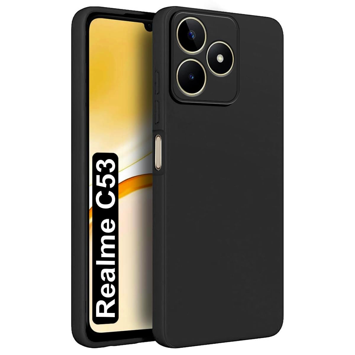 SHINESTAR Liquid Silicone Realme C53 / Narzo N53 / Realme C51 Case Cover | Microfiber Inside | 360 Degree Camera Protection Bump Back Case Cover for Realme C53 / Narzo N53 / Realme C51 - Black (B0CK61WQTF) Amazon Price History, Amazon Price Tracker