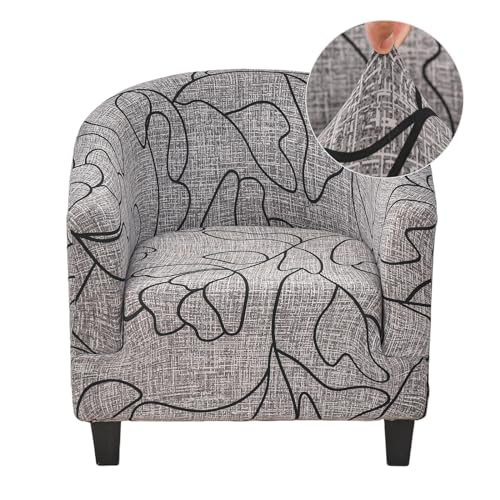 Recopilación de Sillas Sams Club - solo los mejores. 43 CRFATOP - Funda suave para silla de club, funda elástica para silla de tina, fundas redondas de elastano, protector de muebles extraíble para sala de estar, 06