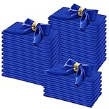 Horbaunal 100 Pack Satin Napkins 17" x 17" Square Dinner Napkins with Floral Edges, Soft Cloth Napki