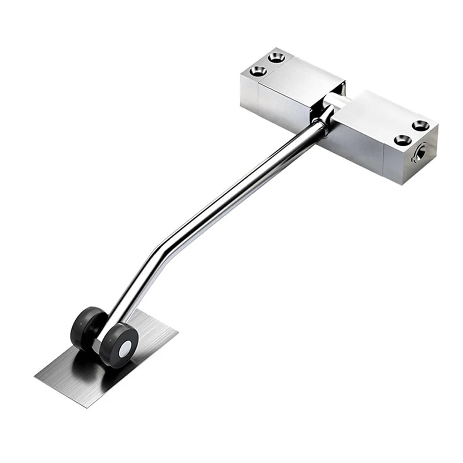 Forvexilla Silver Adjustable Spring Automatic Door Closer Screen Door Closer Hardware