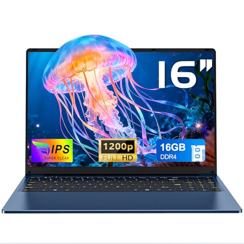 CHIFUYOU Ordenador portátil juegos, ordenador portátil de 16 pulgadas 2025, N150 (4C/4T, hasta 3,6 GHz), 16 GB de RAM, SSD de 1 TB, WiFi 5, BT4.2, FHD 1920 x 1200 (16:10), teclado retroiluminado, gris