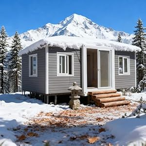 Luxury Modular Tiny Home 20ft Mobile Prefab House with Energy-Efficient System and Fully Furnished Bedroom Modern Foldable Tiny Houses for Cozy Family Space or Mountain Getaway