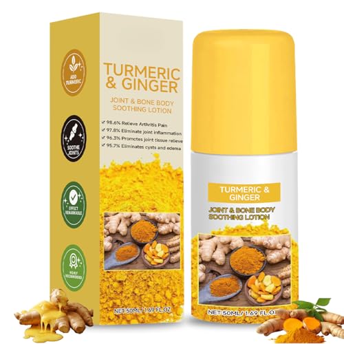 Turmeric & Ginger Pain Relief Cream, Joint & Bone Cre-am For Arthri-tis Pain Relief,Ginger Strong Creams For Arthriti-s, Neck, Wrist And Knee Massage Cream for Joint Relief (1PC)