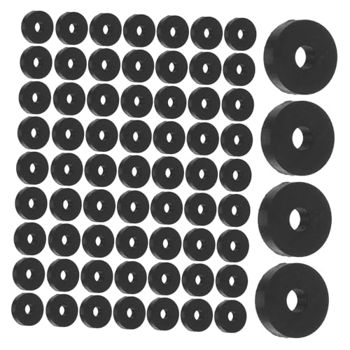 MAGICLULU 50pcs Rubber Vibration Dampers Od X Thick O Shape Isolation Pads for Noise Reduction and Mechanical Protection Black Rubber Washers for Equipment Mounts