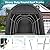 EROMMY Carport 10 x15 FT Heavy Duty, Portable Garage with All-Steel Metal Frame and Round Style Roof, Anti-Snow Car Canopy Outdoor Storage Shelter for Car, Truck, Boat