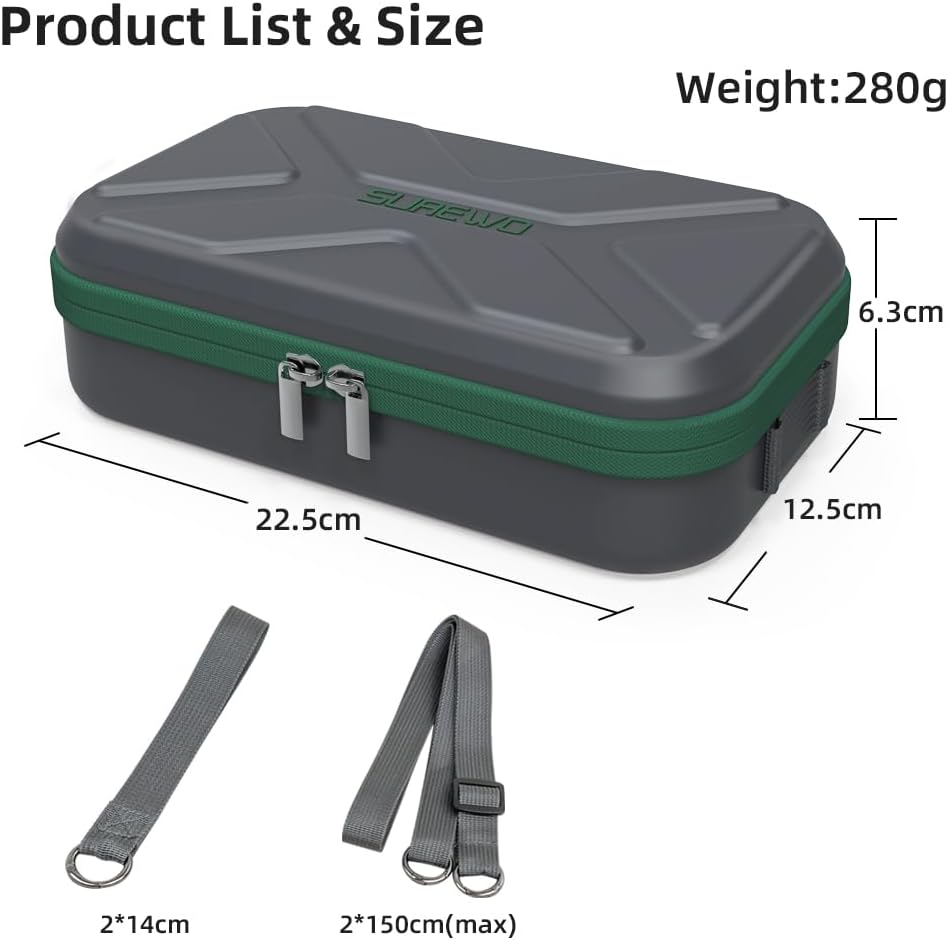 Osmo Pocket 3 Carrying Case, Portable Travel Storage Protective Carry Bag for DJI OSMO Pocket 3 Creator Combo Accessories, Carry Bag Large Capacity Protective Handbag All in One Gadget Storage Bag
