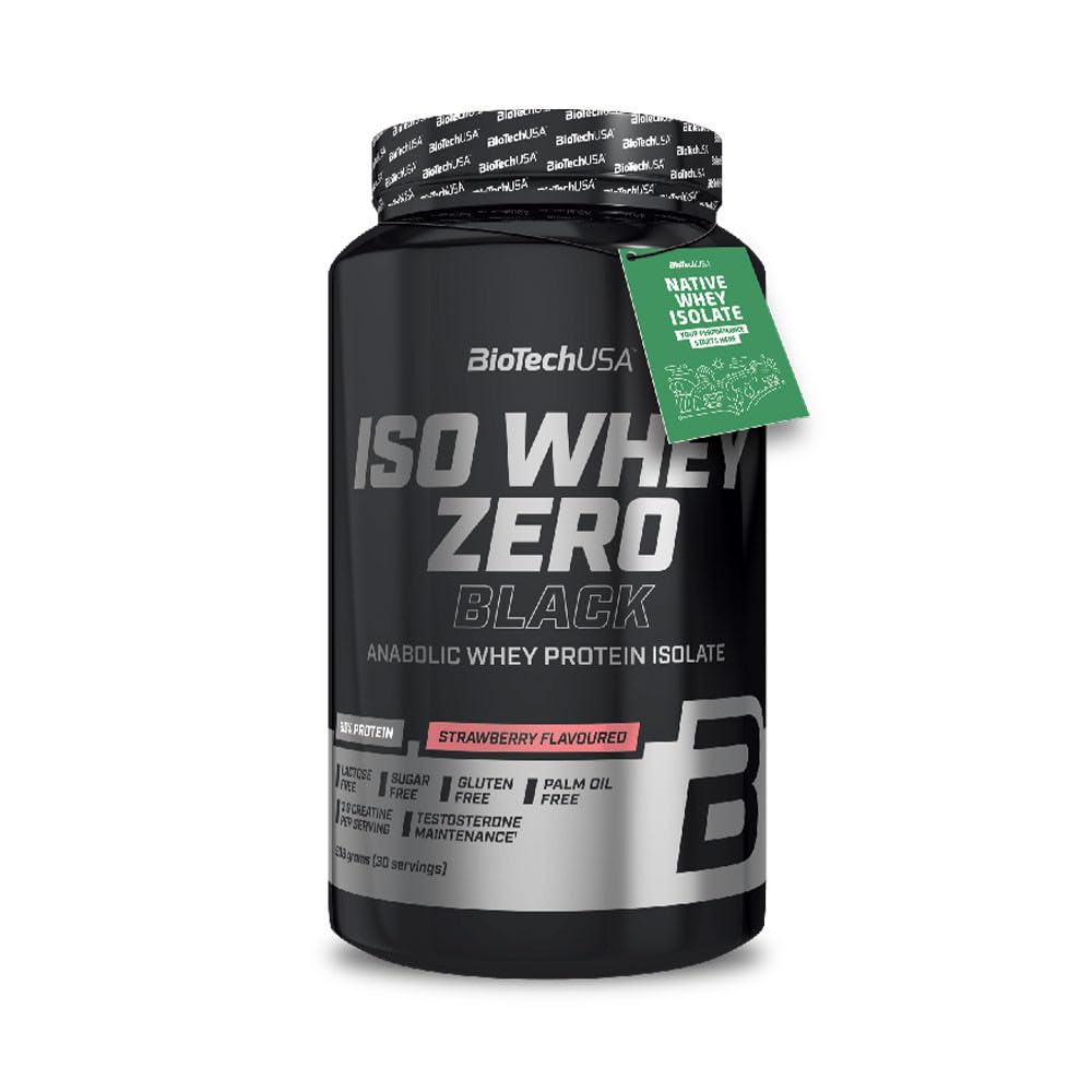 BioTechUSA Iso Whey Zero Black, Fragola - 908g