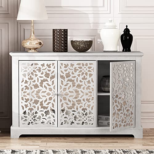 Galano Culbin 3 Door Storage Cabinet for Living Room, Hallway, and Kitchen
