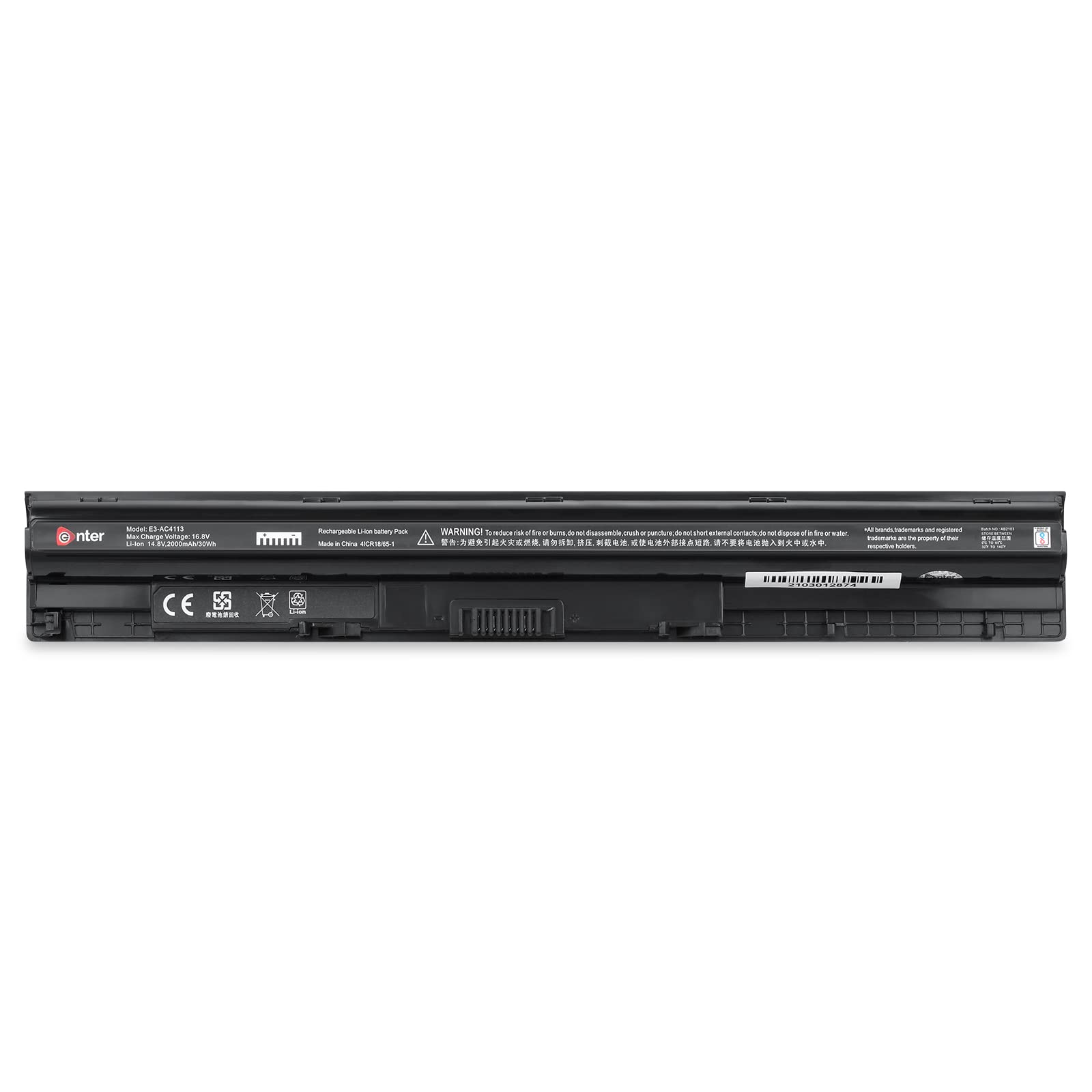 Enter 14.8V 2000mAh/30Wh 4-Cell Li-Ion Laptop Battery for Dell Inspirion 15 3000 (3451) Series
