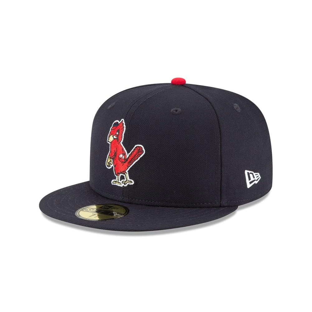 New Era MLB 59FIFTY St. Louis Cardinals Baseballkappe, Team-Farbe, Cooperstown, authentische Kollektion, enganliegend, Marineblau