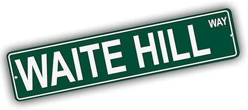 Vista 538 de Ohio Mountains Pick Your Mountain Compatible/repuesto para Ballards Hill United States Mountain Aluminio Metal Tin Street Sign Style decoración