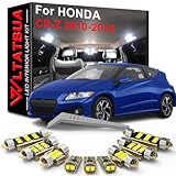 LED Interior Light Kit Package Replacement for HONDA CRZ 2010 2011 2012 2013 2014 2015 2016, Super Bright 6000K White Bulbs + Install Tool