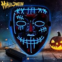 Algopix Similar Product 17 - YXwin Purge Mask Light up LED Halloween
