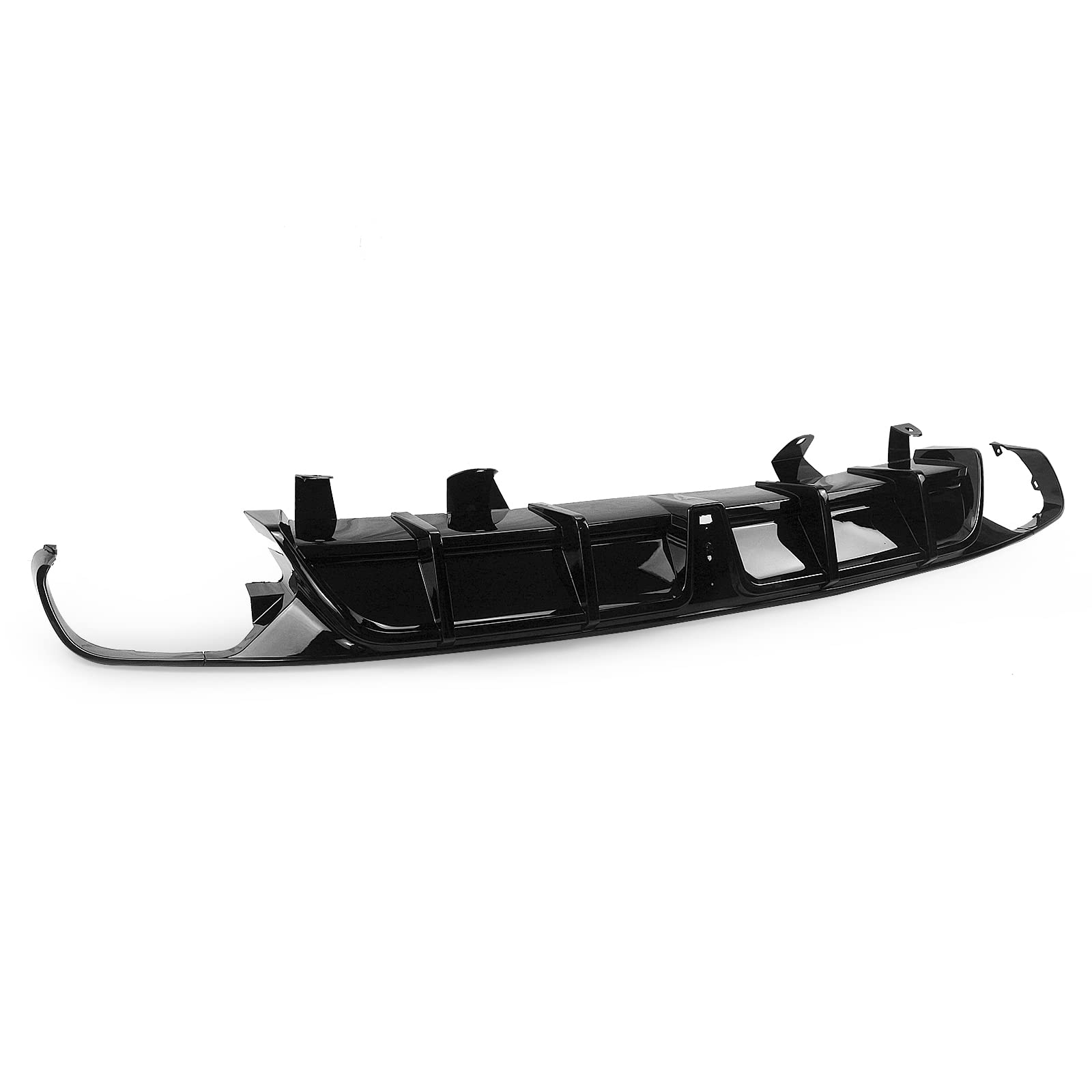 GEARZAAR Rear Bumper Diffuser Kit For Honda Accord 2018-2022 - Black Pearl With LED Light