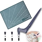 Material: hecha de acero inoxidable de alta calidad, la herramienta de corte de arte es ergonómica y resistente al desgaste, afilada y duradera, fácil y flexible para usar.