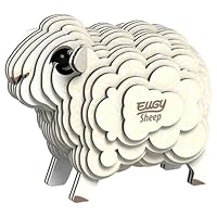 Eugy Sheep 3D Puzzle - 22 Piece Eco-Friendly Educational Toy Puzzle for Boys, Girls & Kids Ages 6+