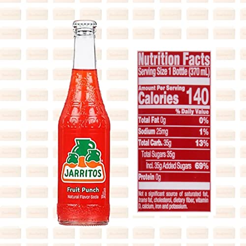 QUALITATT 10 Jarritos Mexican Soft Soda Drink Variety Pack Glass Bottle 12 fl oz 12 Pack by Qualitatt
