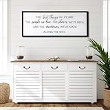 The Best Things in Life Framed Wall Art, 40''×15'' Rustic The Best Things in Life Sign for God Jesus Christ Prayer, Horizontal Holy Inspirational Family Home Decor