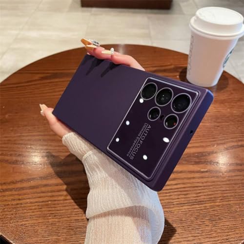Coque Samsung S22 Ultra violette ENILSA en silicone souple antichoc à grande fenêtre