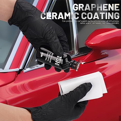 WEIRUIXIN Graphene Ceramic Coating 15H for Cars(70ml), Advanced Graphene Coating for Car Detailing 10+ Years Long Lasting Protection,Ultra High Gloss & Shine, Extremely Hydrophobic