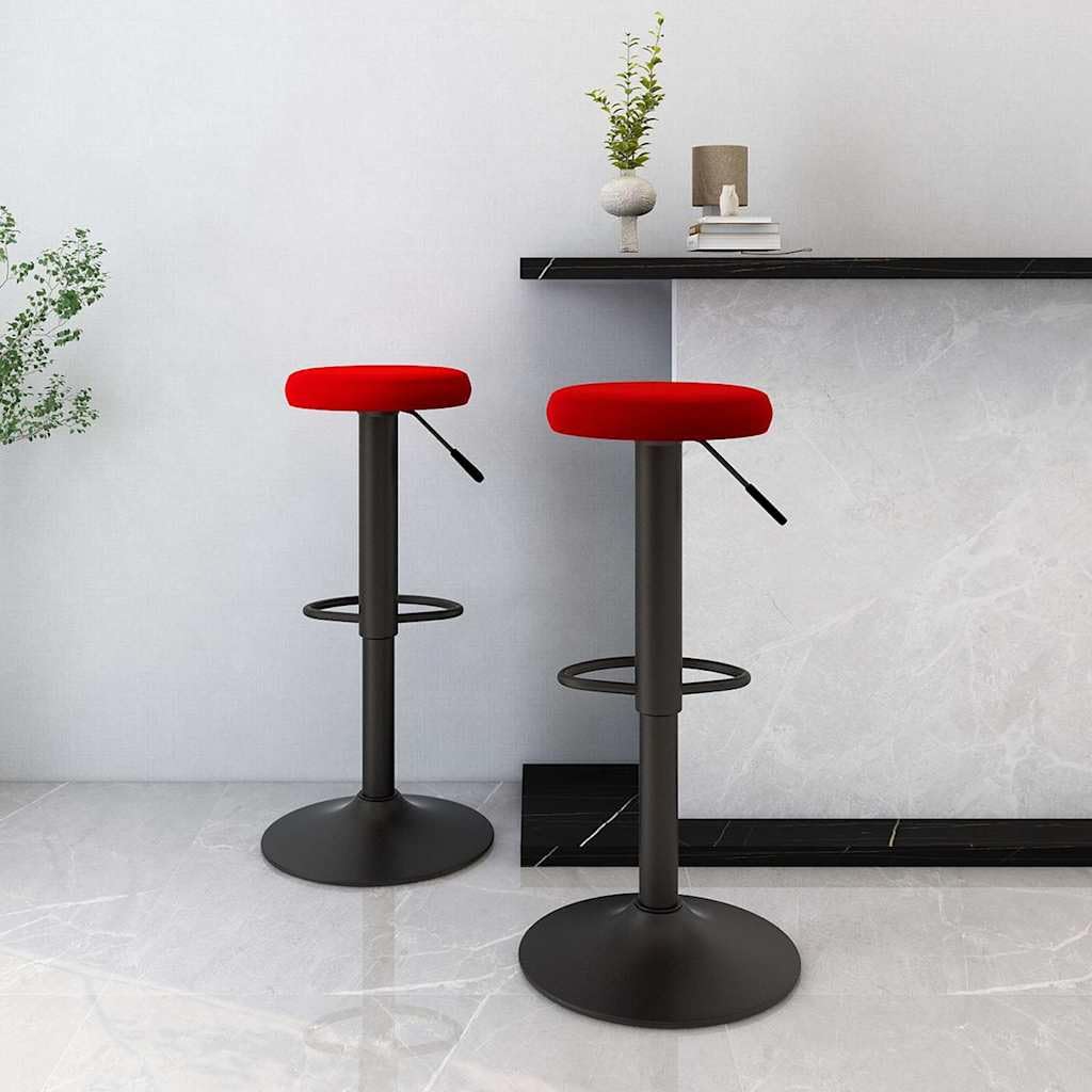 Tabourets de bar en velours bordeaux pour sublimer vos dîners et îlots modernes