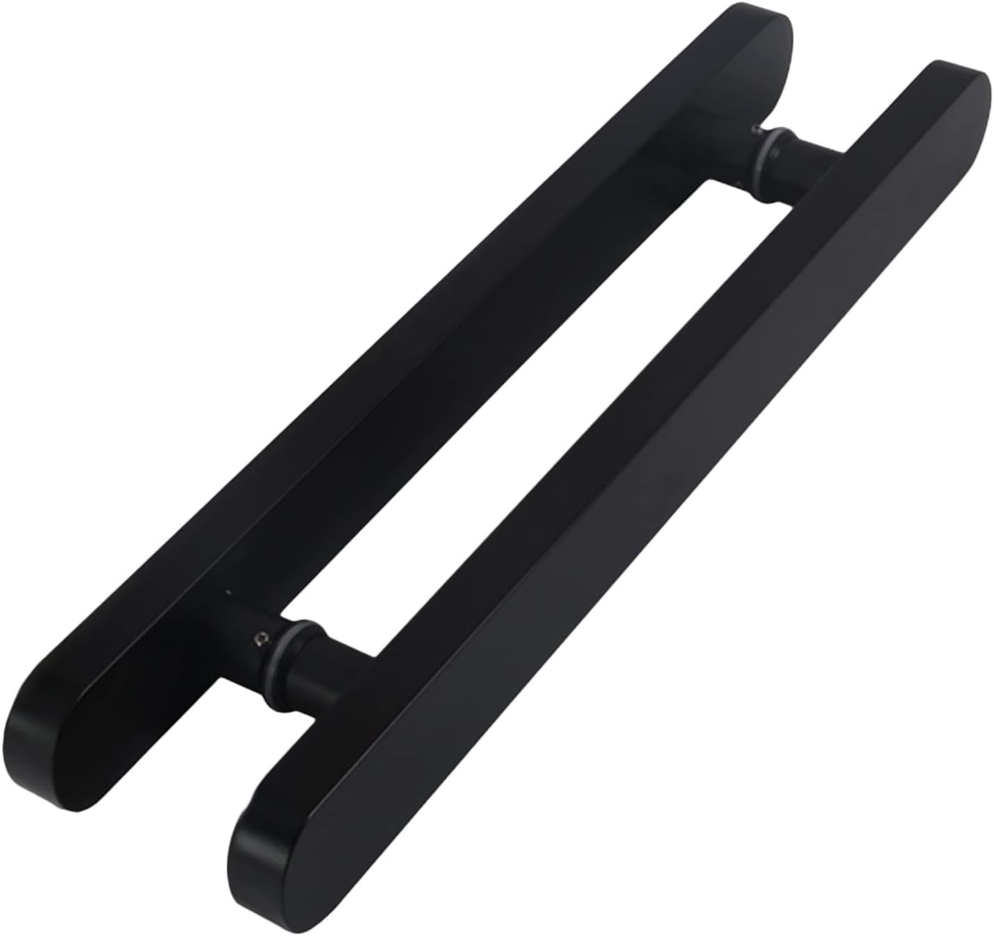 Wood Door Handle Pull,Round Barn Door Handles Wide Push Pull Door Entry Gate Bar for Internal External (Black Length 80cm(31.5inch)) (Black Length 80cm(31.5inch))