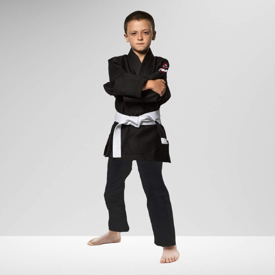 FUJI Kids All-Around Brazilian Style Jiu Jitsu Uniform with Belt