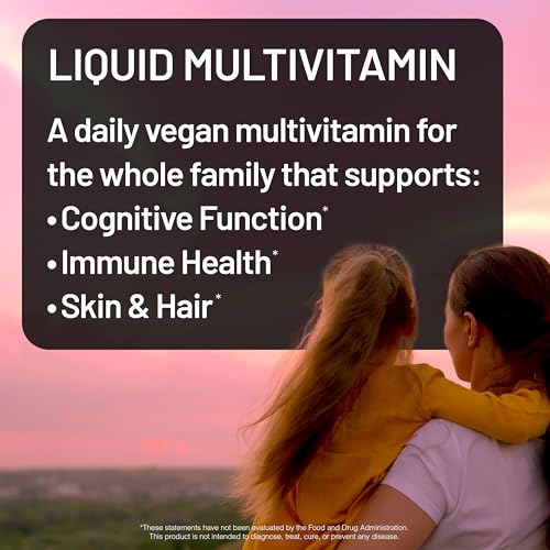 NatureWise Liquid Multivitamin for Women, Men of All Ages - Sugar Free, Vegan - Vitamins for Energy Levels, Beauty, Immune Health with Methylated B12 & Folate - Non-GMO - 30 fl oz(887 mL) - image 2