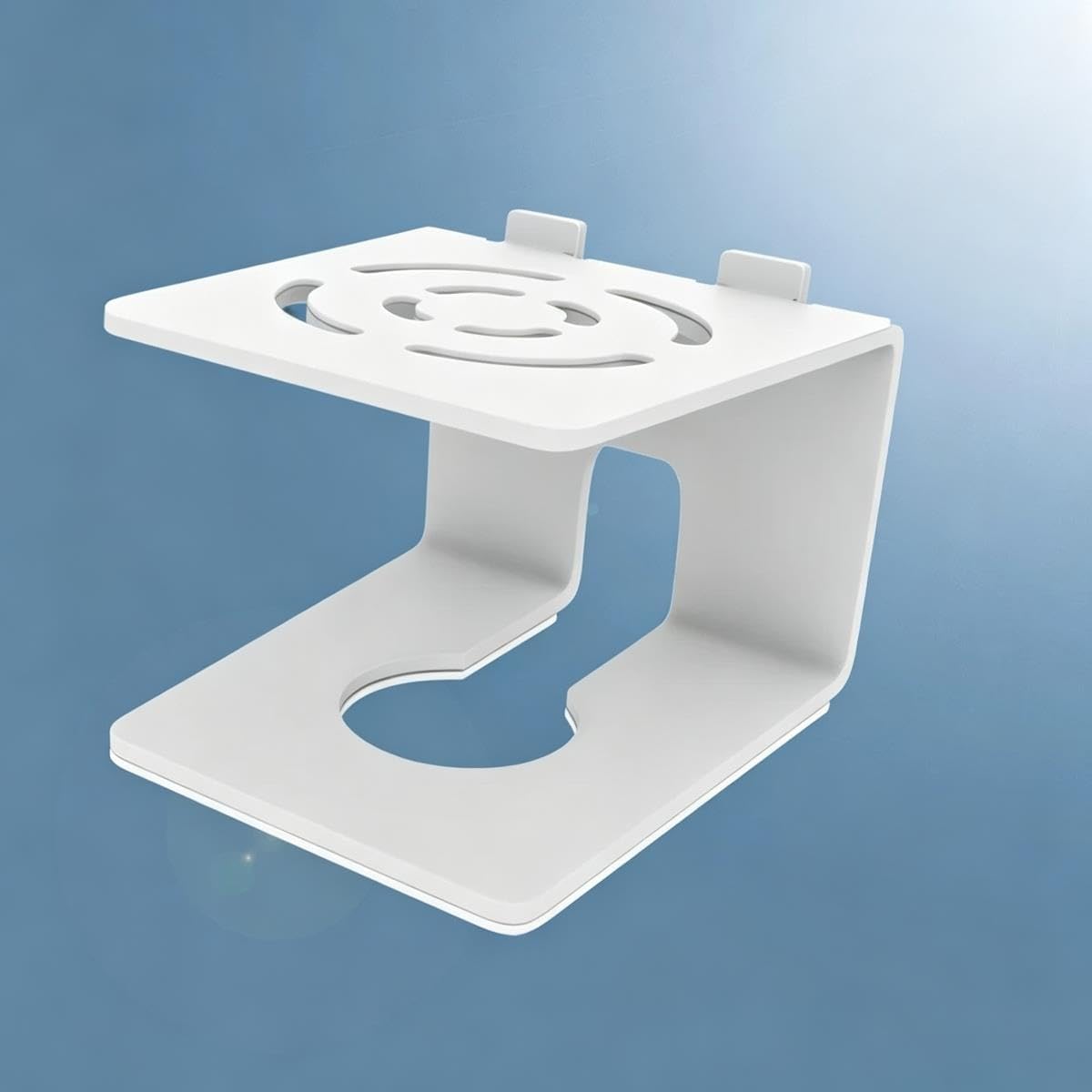 Small AV Media Stand with 7° Tilt Design Anti Vibration Base for desktop