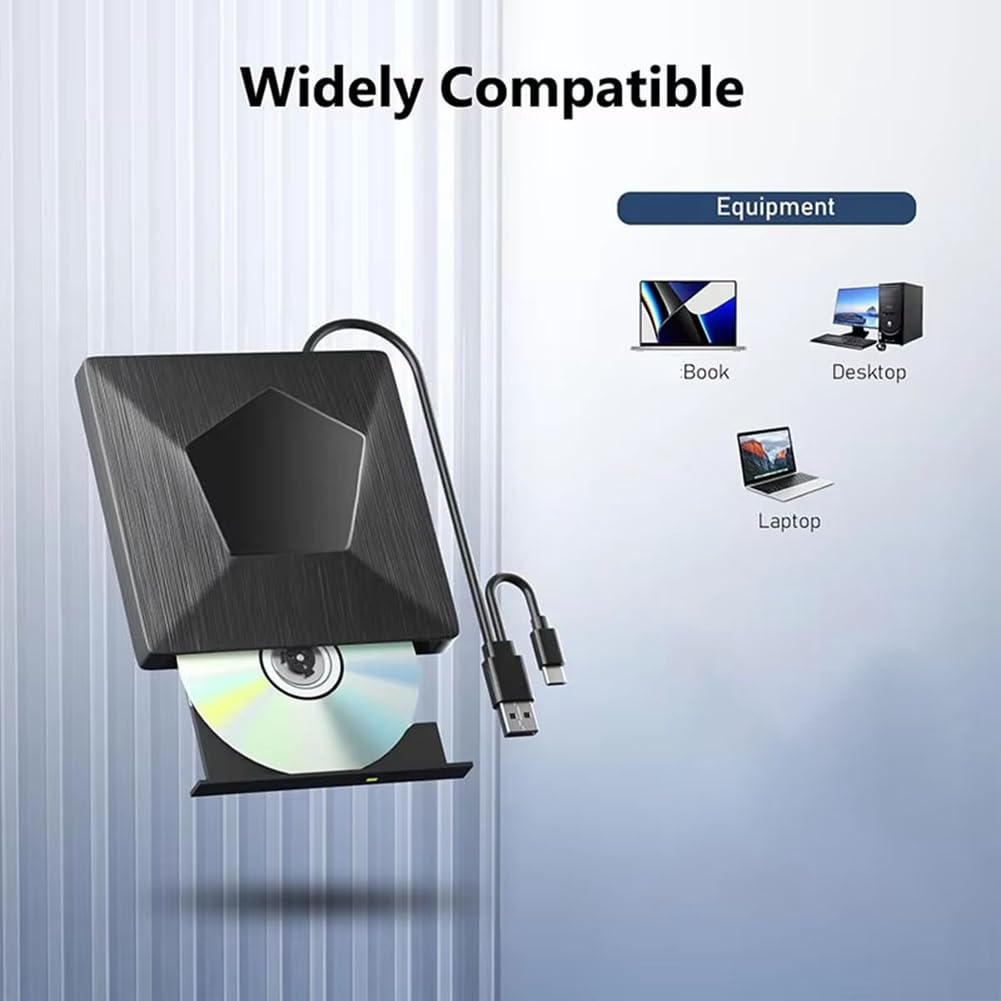unità Esterna Blu-Ray BD/CD/Dvd Masterizzatore 3D Lettore Ottico Portatile per PC Laptop