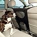 GoodStore Dog Barrier, Pet Dog Car Barrier Seat Mesh Obstacle, Oxford Cloth Dog Backseat Barrier Adjustable Divider to Keep Driver Safety, Easy to Install for Car,SUV,Truck (Black) (Black)