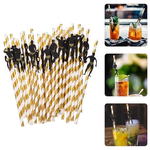 36 pitillos desechables de papel para fiestas miniatura 4