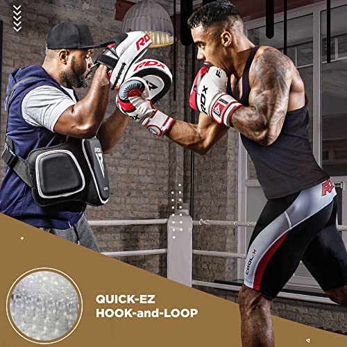Image of RDX Boxing Gloves EGO, Sparring Muay Thai Kickboxing MMA Heavy Training Mitts, Maya Hide Leather, Ventilated, Long Support, Punching Bag Workout Pads, Men Women Adult 8 10 12 14 16 oz
