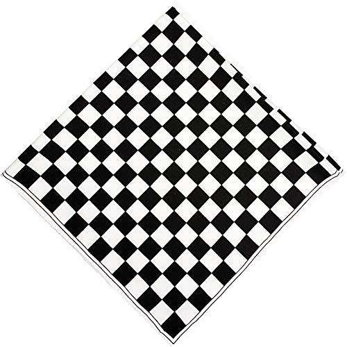 Bandana à carreaux noir et blanc Cover