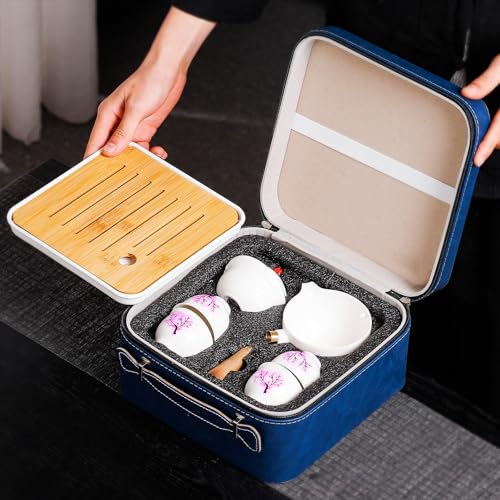 REOWONU Portable Gongfu Tea Set with 360° Rotation