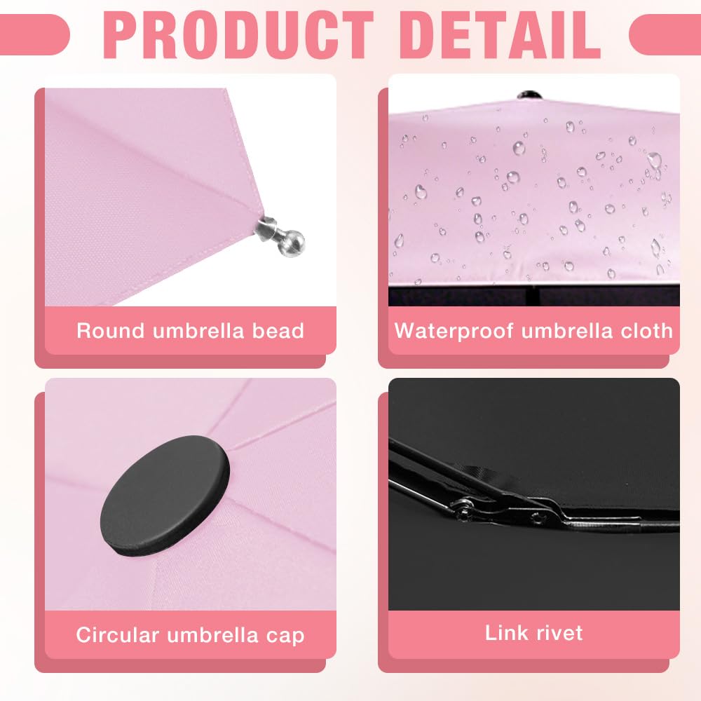 Ombrelle Universelle Pour Poussette, Parapluie De Protection Solaire Pour Landau, Parasol Anti UV 50+ Pour Landau, Parasol Poussett Bébé Universelle, Pour Poussette Et Buggy, Flexible Et Orientable