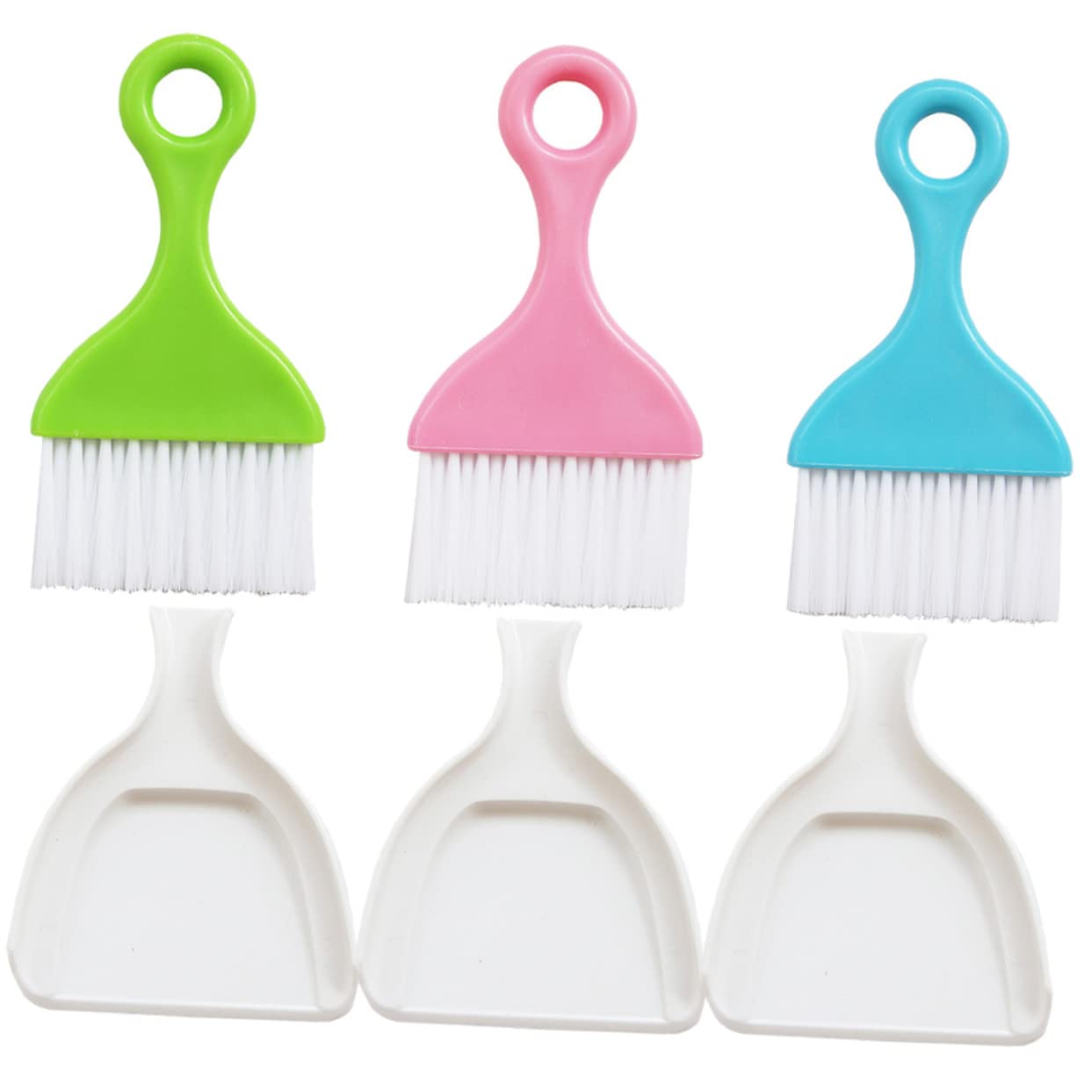 Cabilock 3 Sets Cleaning Brush Keyboard Tray Bed Cleaner Table Trays Portable Brush Outdoor Broom Mini Desk Household Desktop Brush Desktop Desk Mini Broom Plastic Small Broom Hand Sweep 5d