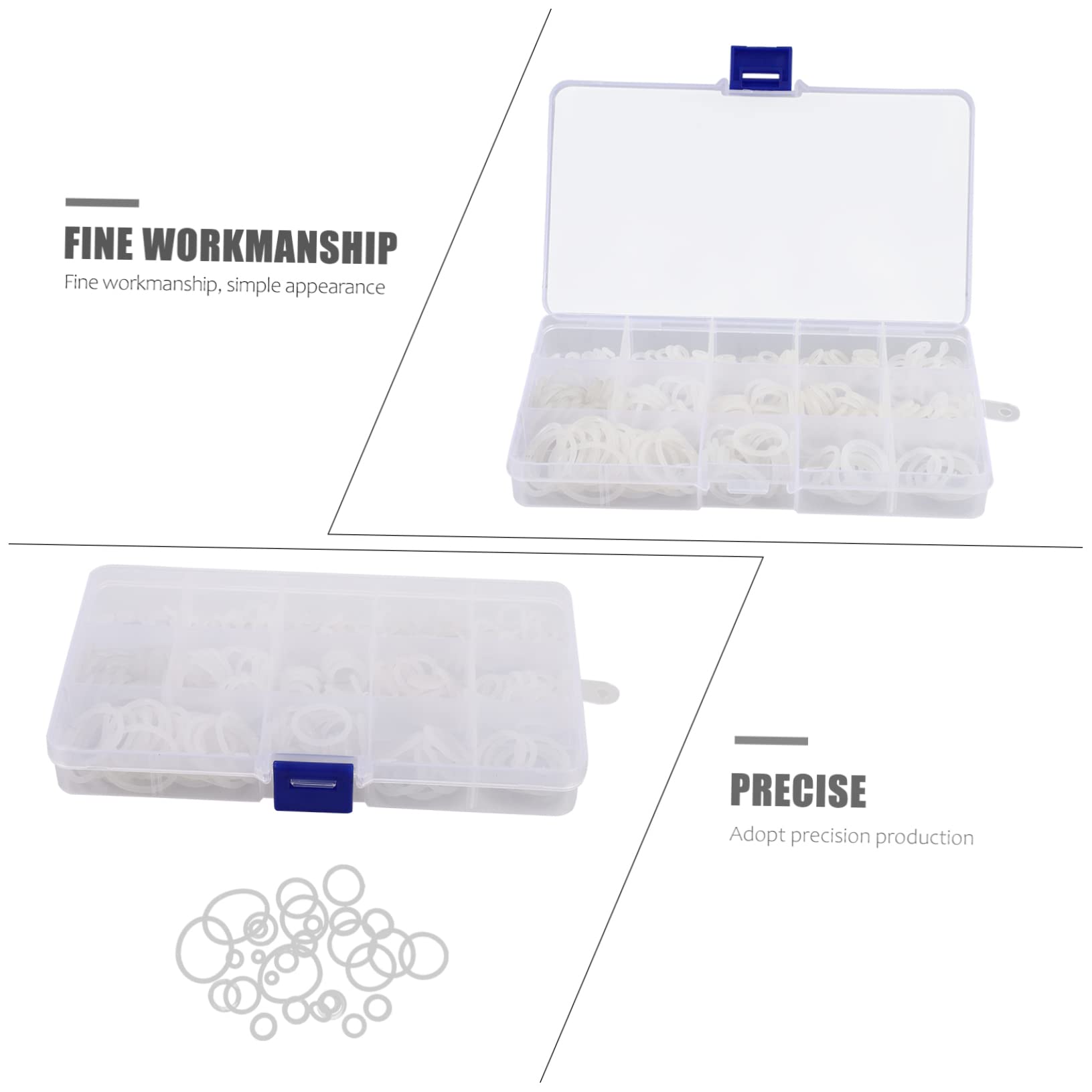 Zerodeko 3 Set Kit Assortimento Guarnizioni Impermeabili Da Guarnizioni Nylon Resistenti Alla Corrosione Rondelle Per Riparazioni Idrauliche E Meccaniche 260 Pezzi*3