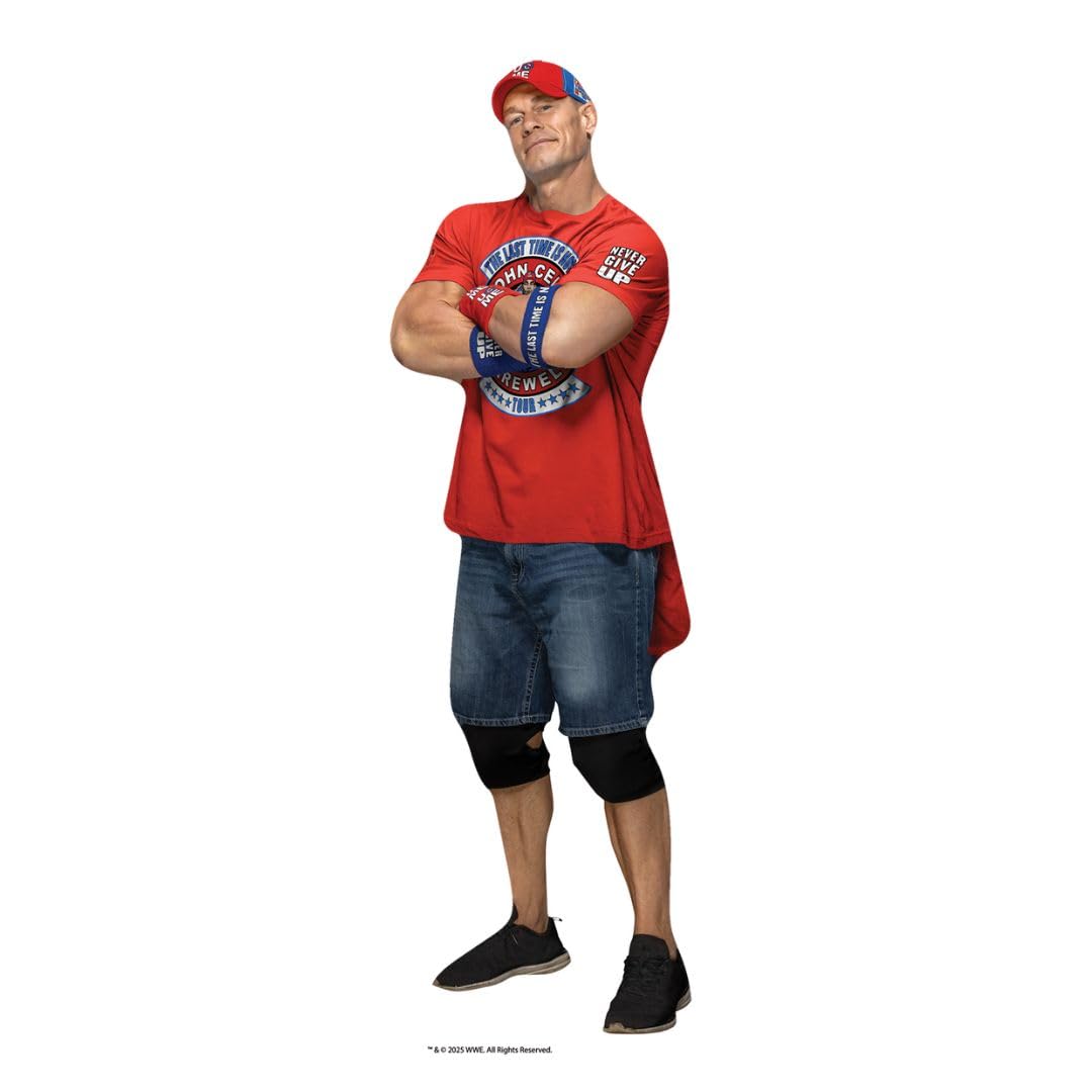 Star Cutouts SC4575 WWE John Cena 3-Pack Shelf Top Cardboard Cutouts – Wrestling Party Décor, Fan Display & Collector Gift