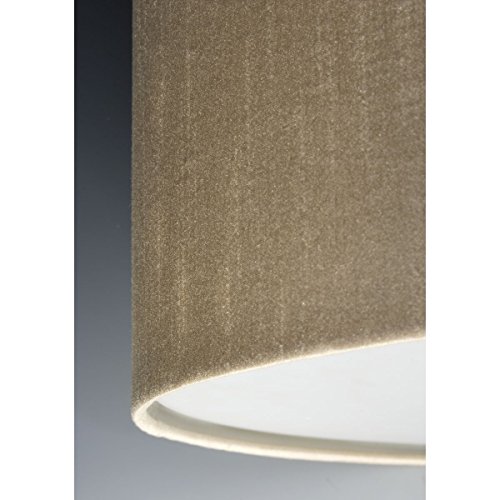 Progress Lighting P8823-01 16-Inch Drum Shade, Beige Silken Fabric With Full Modular Pendant Requires 1–Light Stem (P5198) Or 3–Light Stem (P5199) To Make Complete Fixture #TOP1