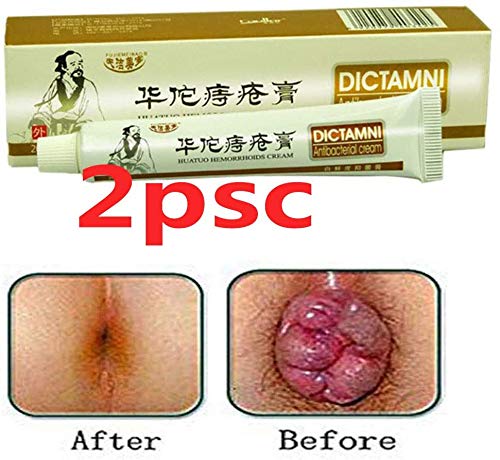Hemorrhoids-Cream-DICTAMNI-Antibacterial Cream Chinese Herbal for Treatment Hemorrhoids Cream（2pcs）