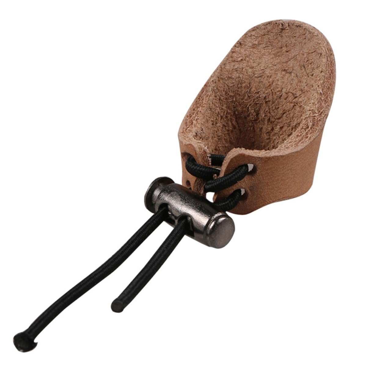 BCOATH Leather Thumb Ring Archery Finger Protector for Hunting Durable Bowstring Finger Saver for Right Left Hand Archers Comfortable and Tough Leather Design