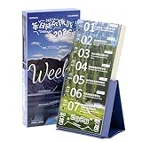 Yhsioaklo Abreißkalender – Herausforderungs-Themenplaner | wöchentliche Herausforderung Thema Abreiß-Motivationskalender | für Zuhause, Arbeitsplatz, Wohnheim, Schlafzimmer, Wohnzimmer, Schule